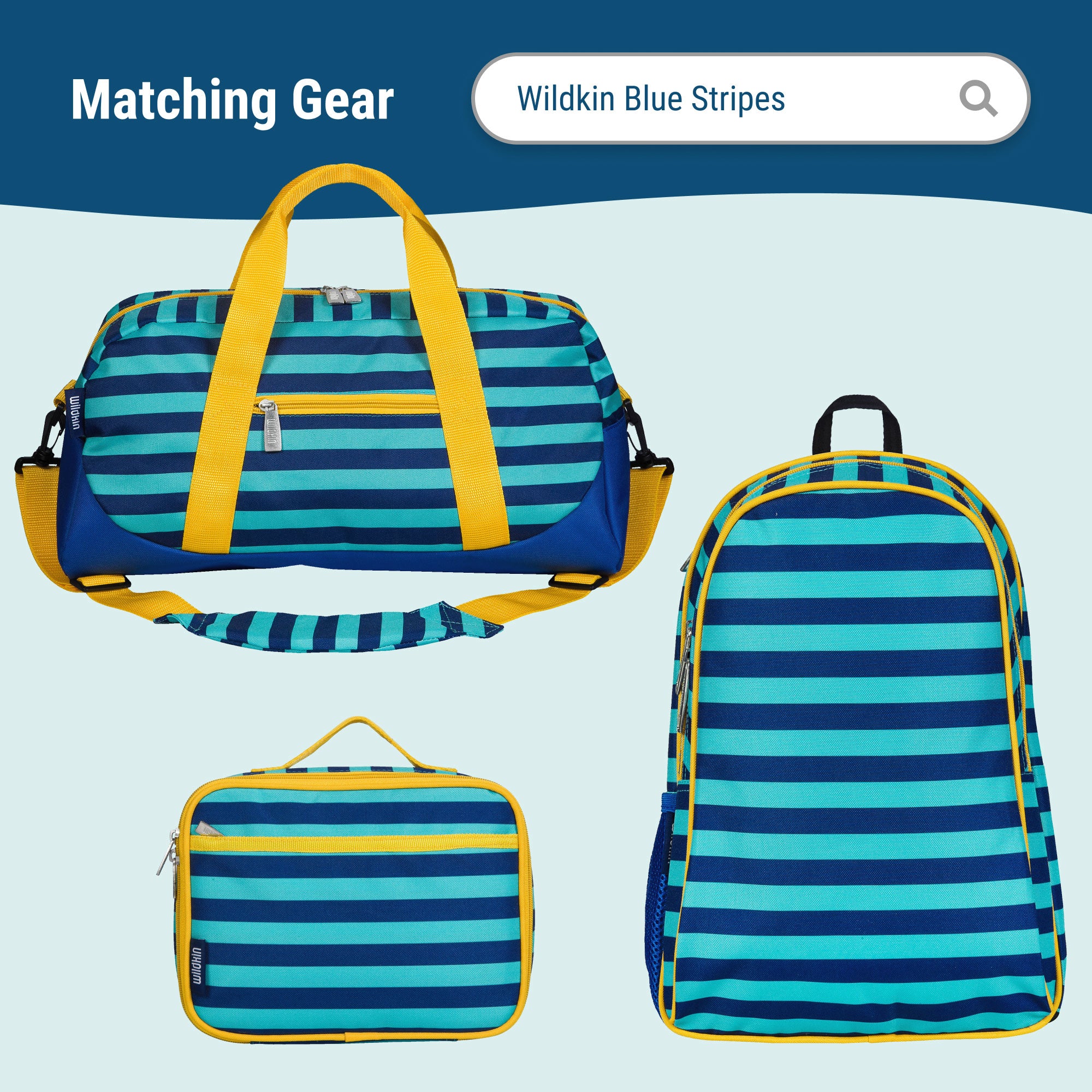 Blue Stripes Microfiber Toddler Nap Mat