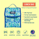 Confetti Blue Lunch Bag
