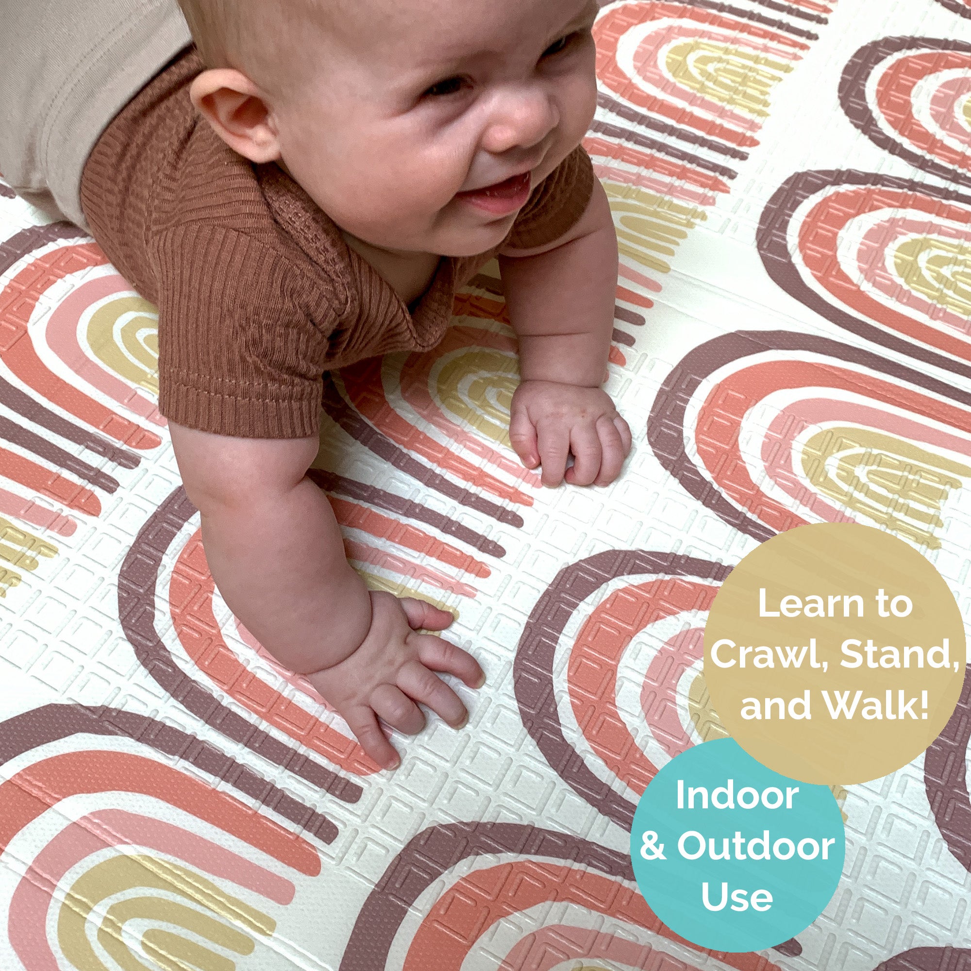 Large Play Mat - Elephant & Rainbow