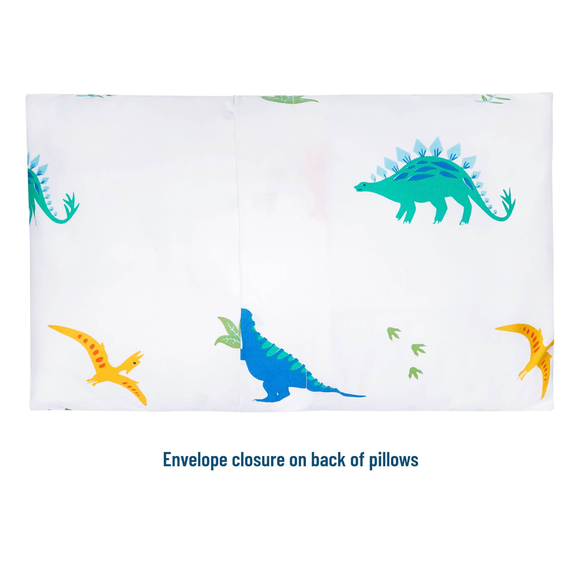 Jurassic Dinosaurs Microfiber Pillowcases - Toddler (2 pk)