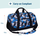 Blue Camo Overnighter Duffel Bag