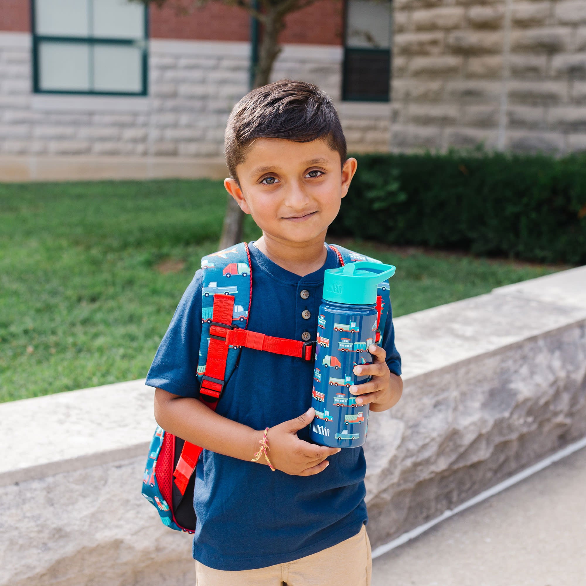 Transportation 18 oz Steel Water Bottle