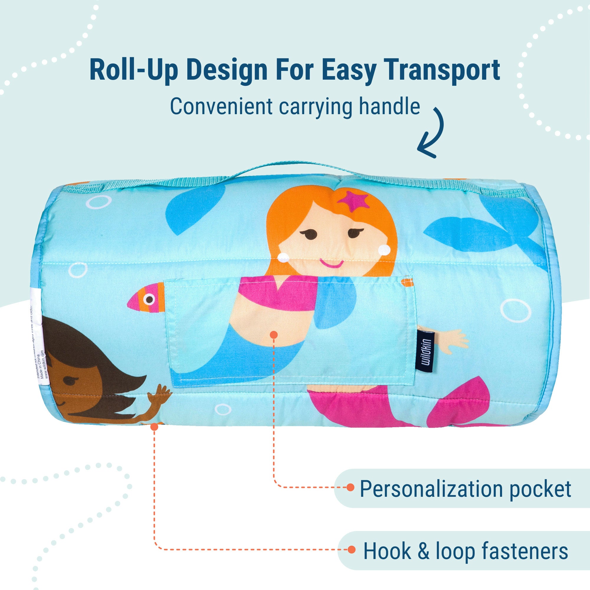 Mermaids Microfiber Kids Nap Mat