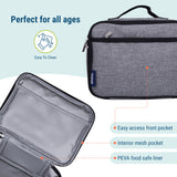 Gray Tweed Lunch Box