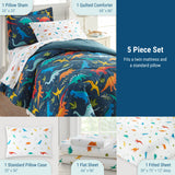 Jurassic Dinosaurs 5 pc Cotton Bed in a Bag - Twin