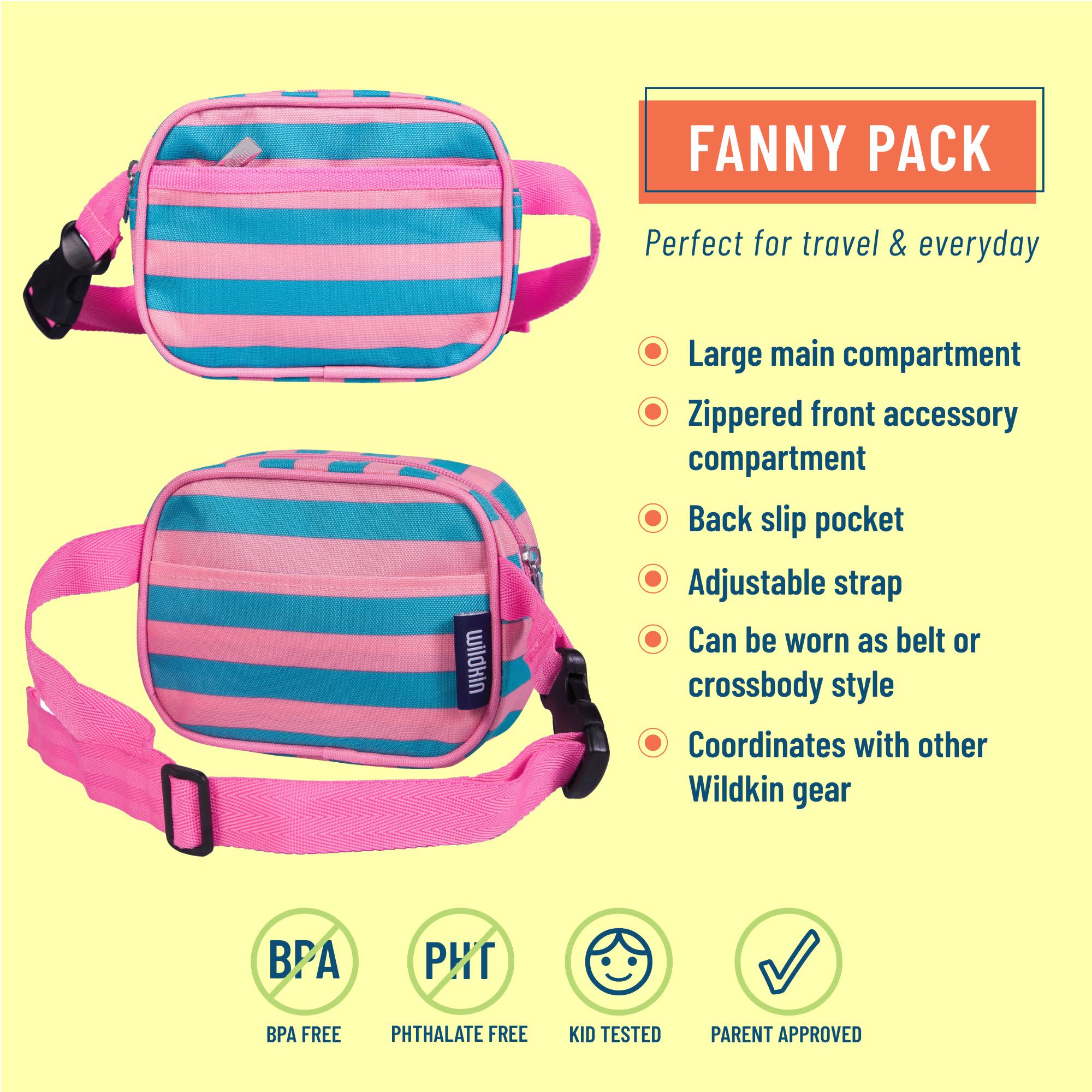 Pink Stripes Fanny Pack