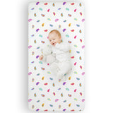 Paisley Microfiber Fitted Crib Sheet