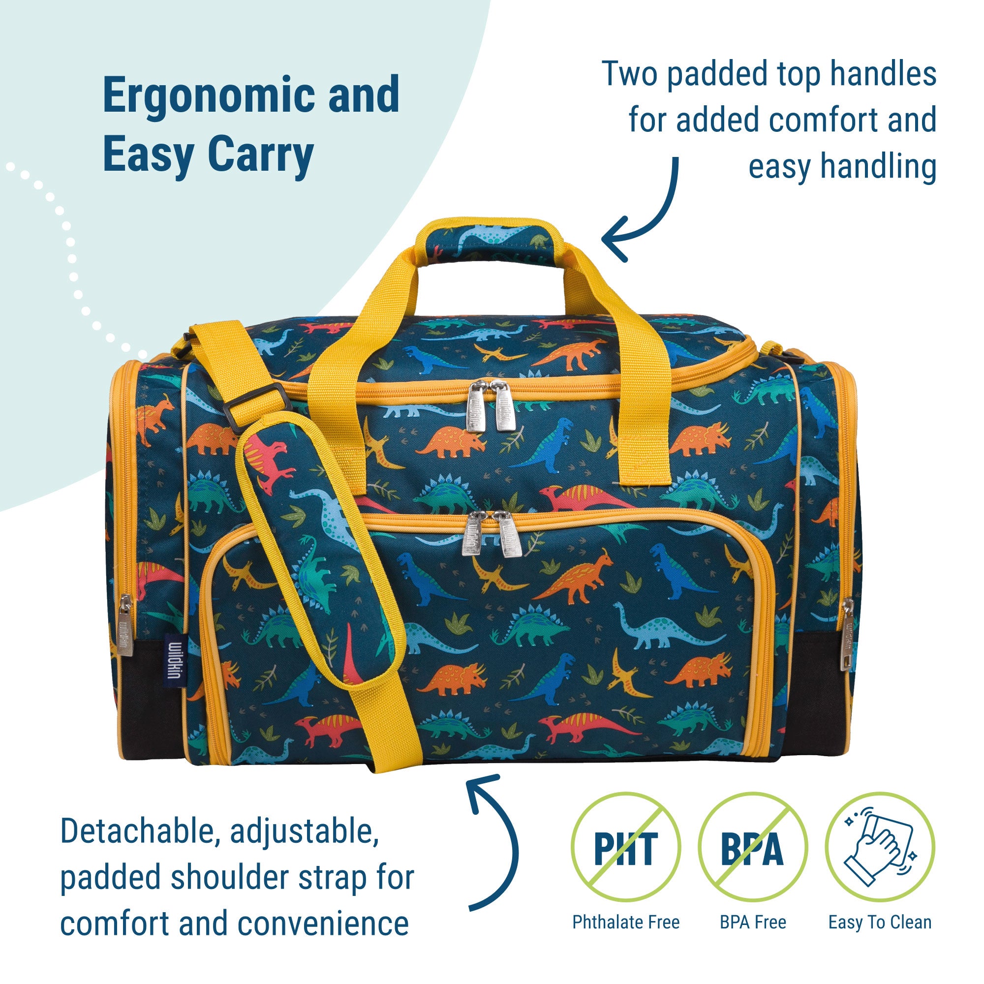 Jurassic Dinosaurs Weekender Duffel Bag – Wildkin