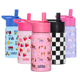 Horses 14 oz Steel Water Bottle