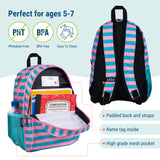 Pink Stripes 15 Inch Backpack