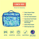 Confetti Blue Lunch Box