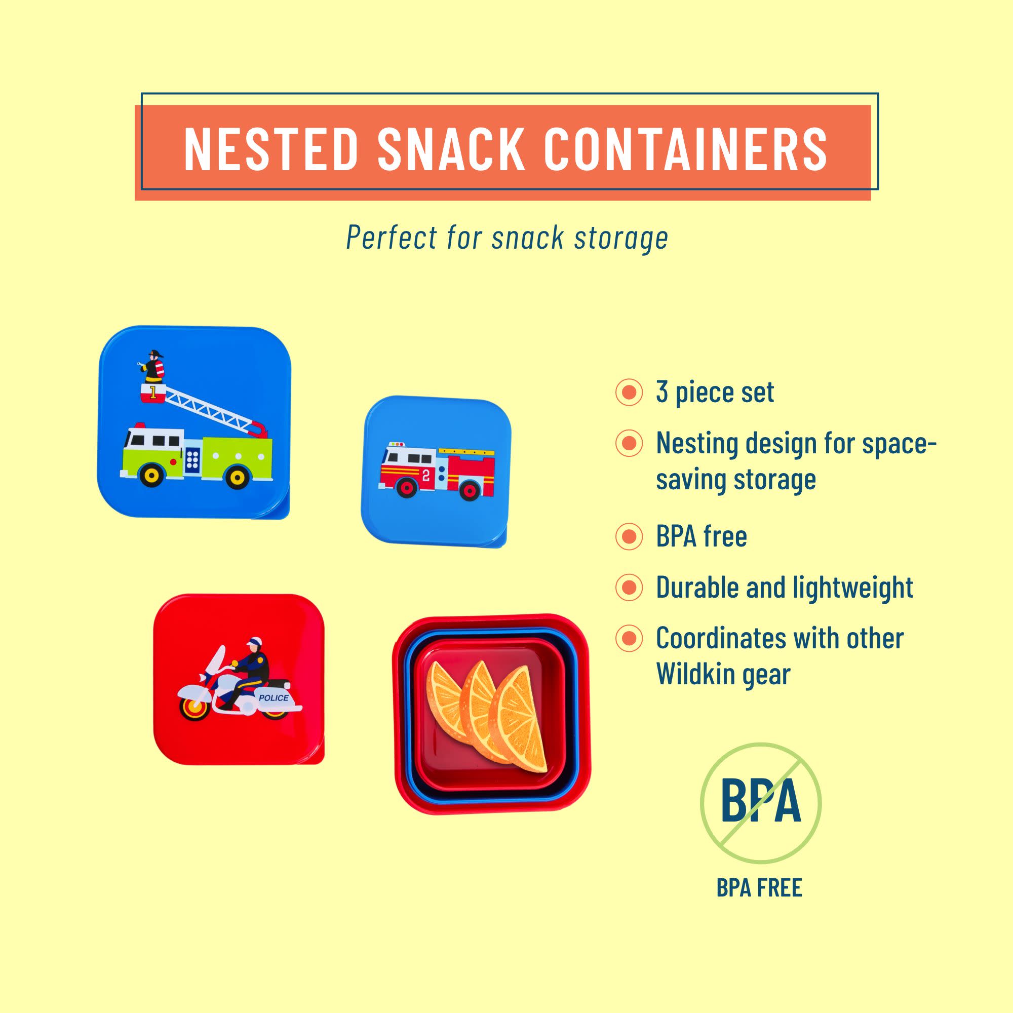 Heroes Nested Snack Containers