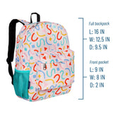 Confetti Peach 16 Inch Backpack