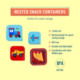 Trains, Planes & Trucks Nested Snack Containers
