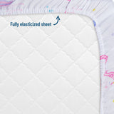 Unicorn Microfiber Fitted Crib Sheet