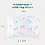 Unicorn 100% Cotton Percale Pillowcase