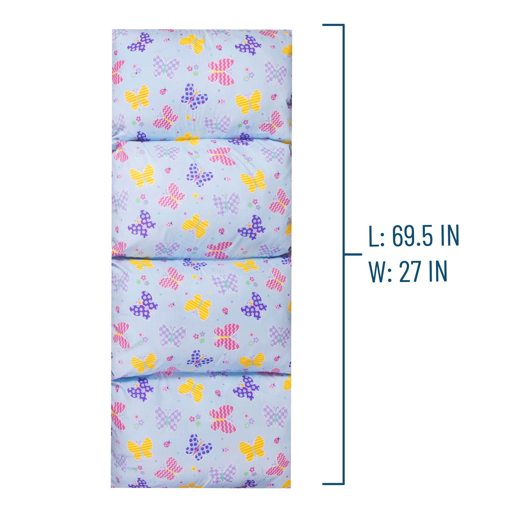 Butterfly Garden Blue Original Pillow Lounger