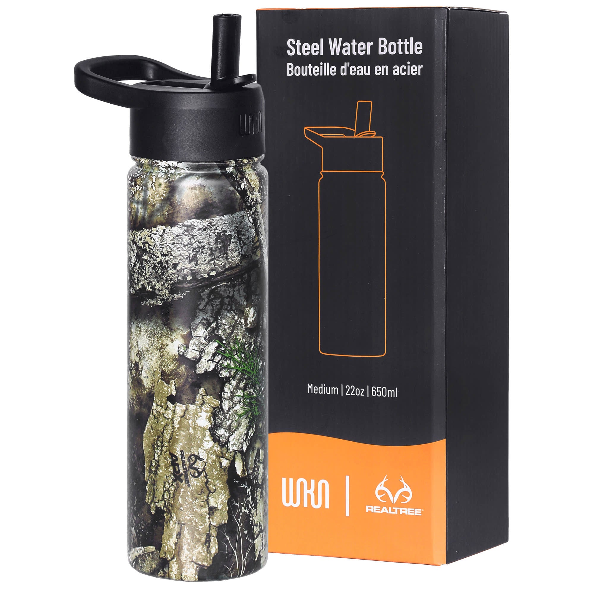 Realtree APX 22 oz Stainless Steel Water Bottle