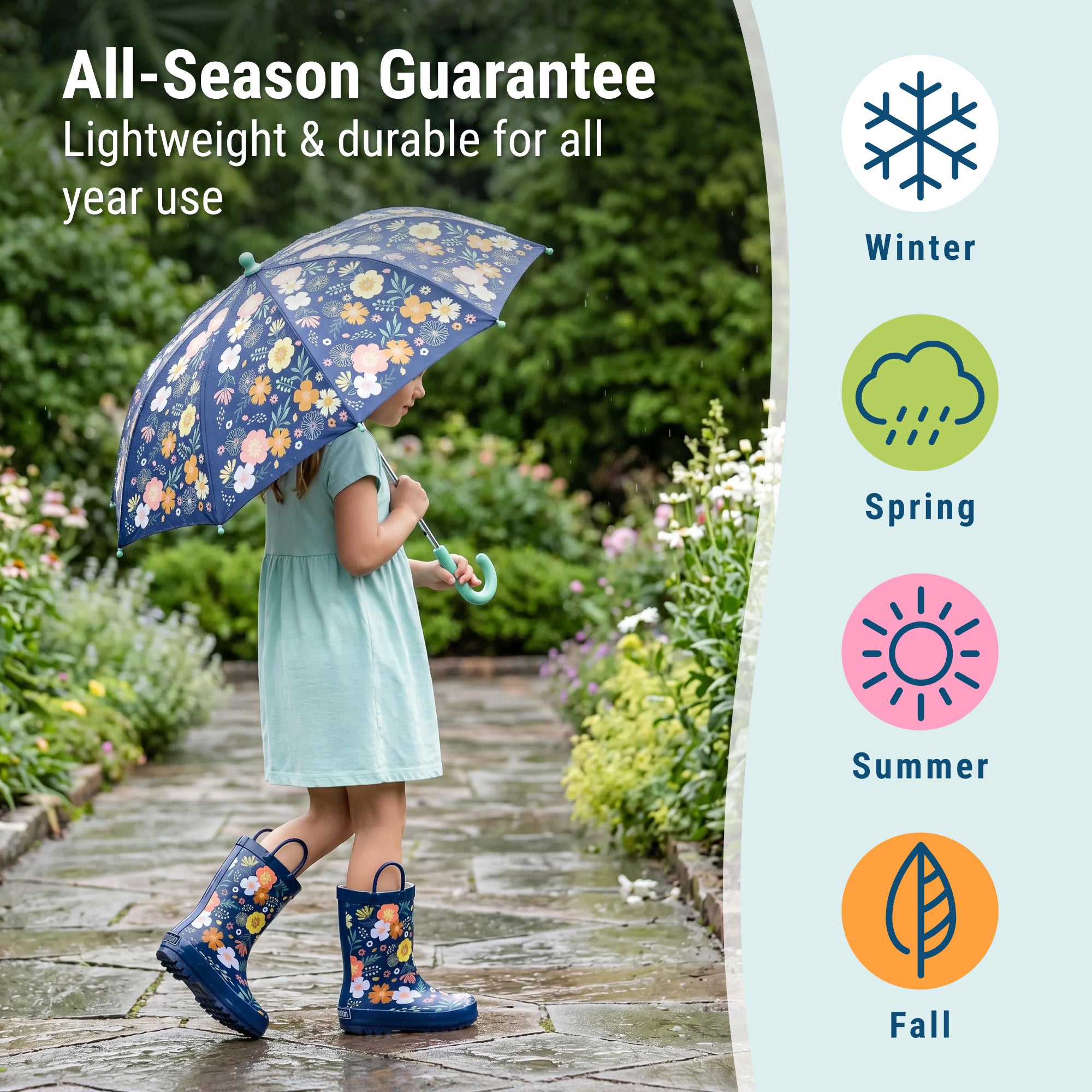 Wildflower Bloom Rubber Rainboots