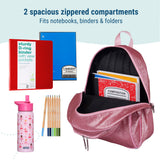 Pink Glitter 15 Inch Backpack