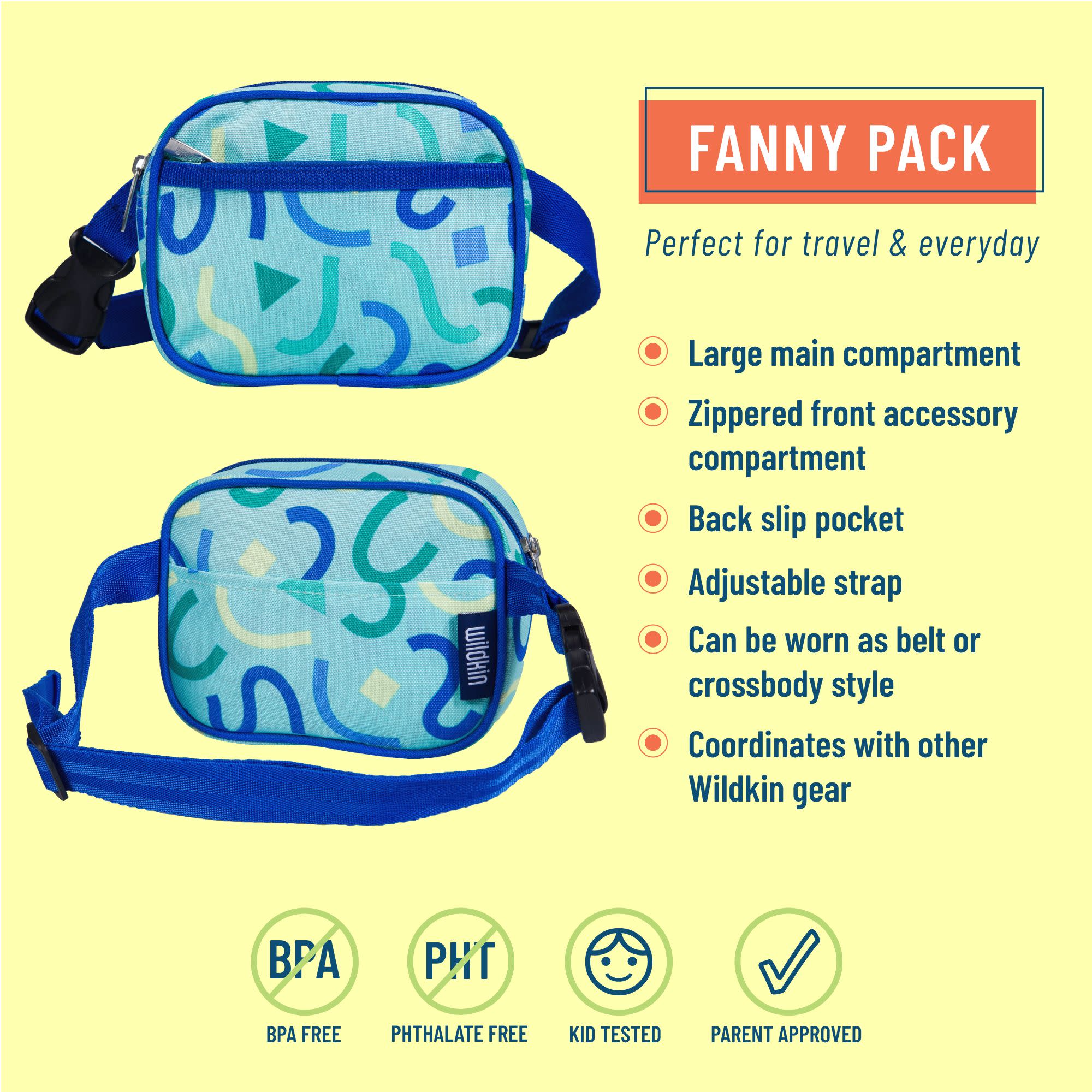 Confetti Blue Fanny Pack