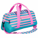 Pink Stripes Overnighter Duffel Bag