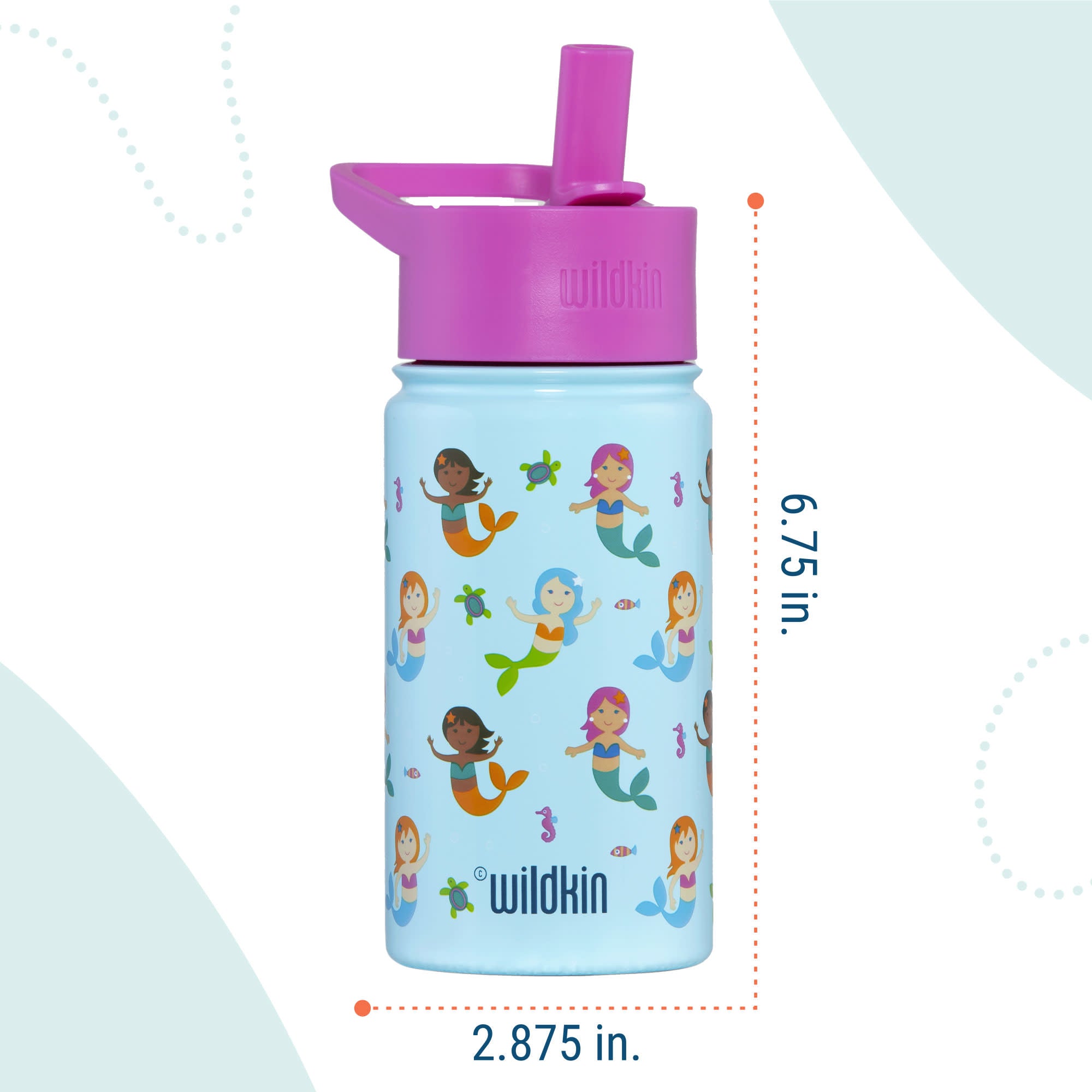 Mermaids 14 oz Stainless Steel Water Bottle