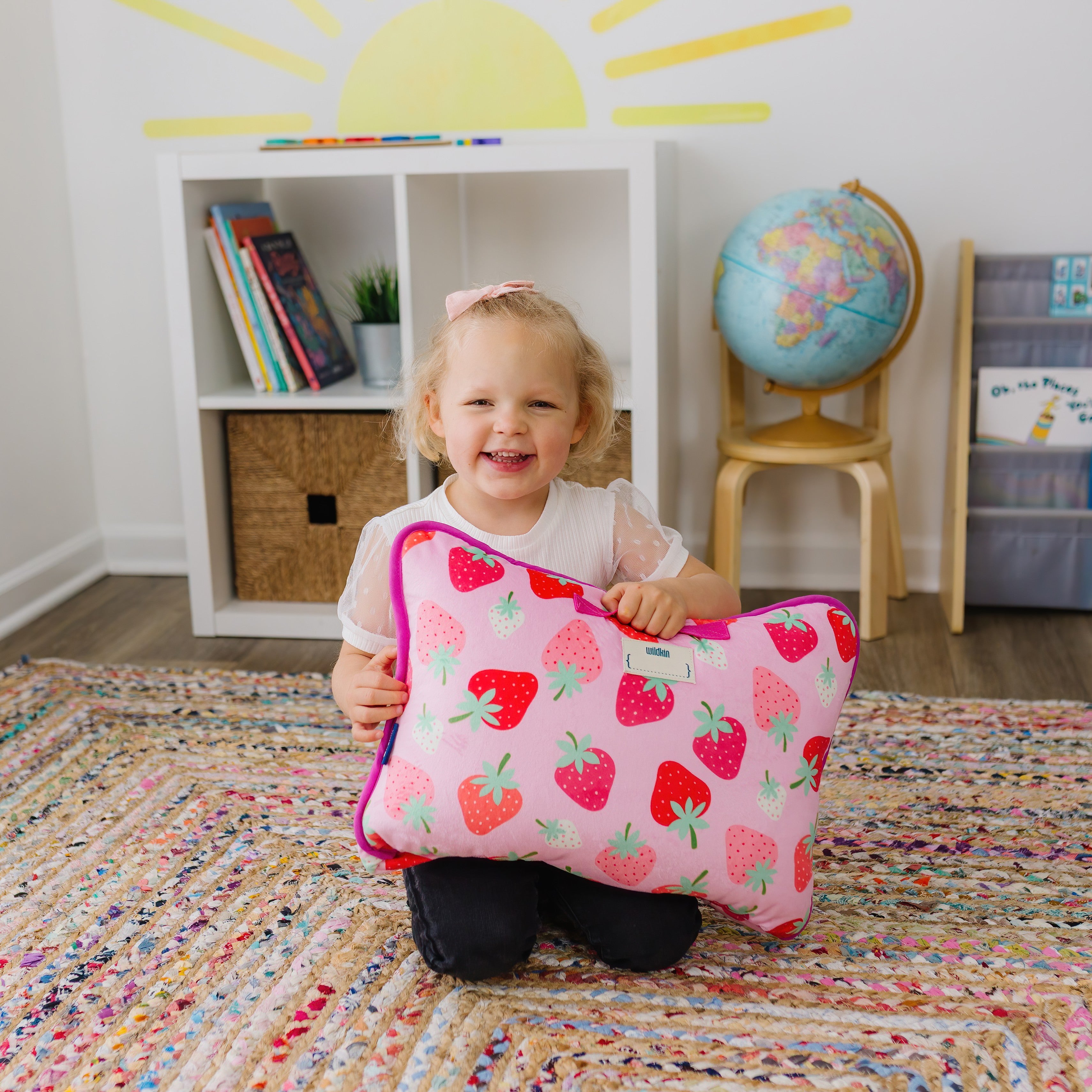Strawberry Patch Plush Nap Mat