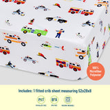 Heroes Microfiber Fitted Crib Sheet