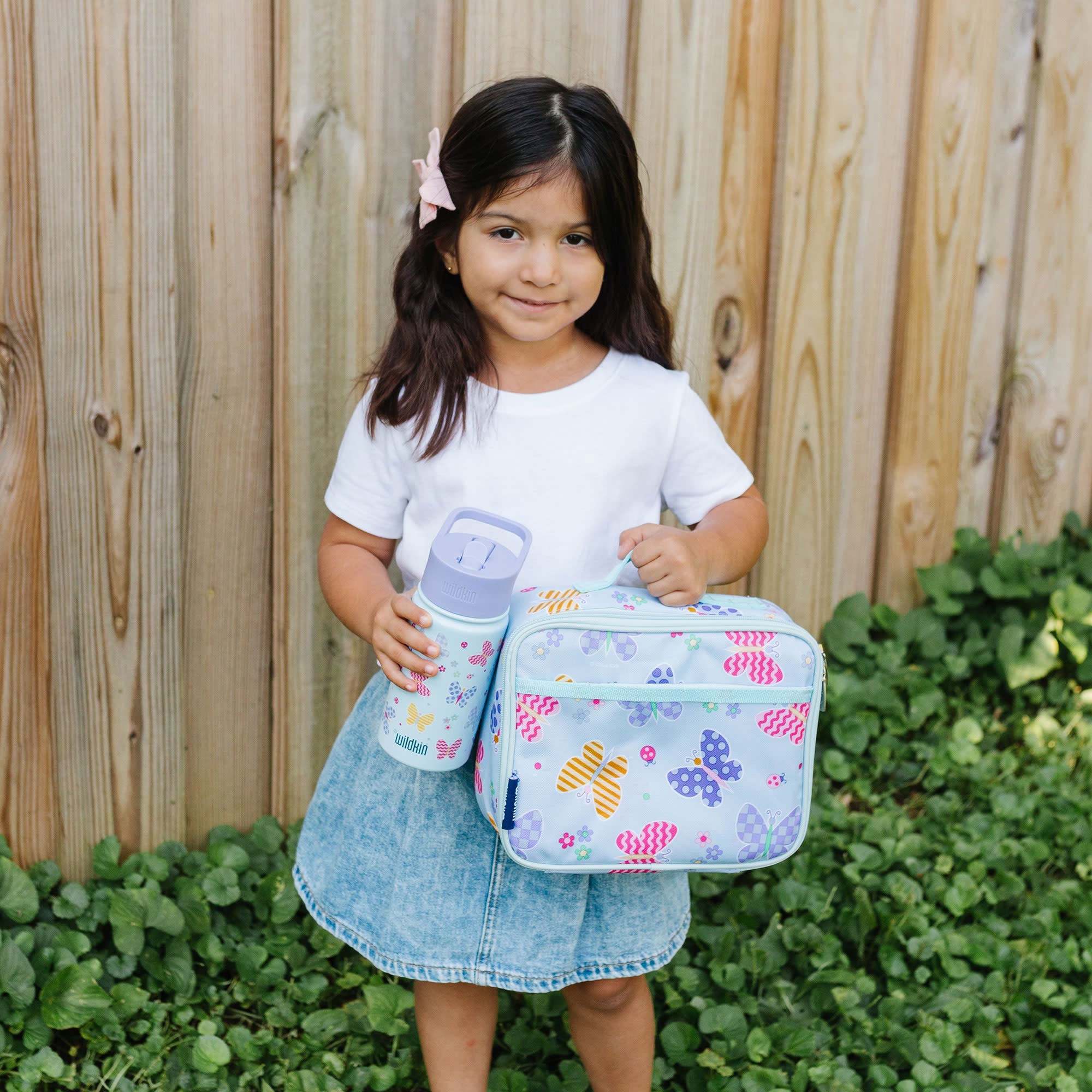 Butterfly Garden Blue Lunch Box