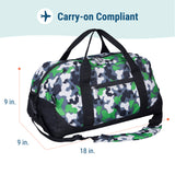 Green Camo Overnighter Duffel Bag
