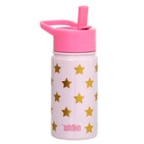 Pink and Gold Stars 14 oz Steel Bottle