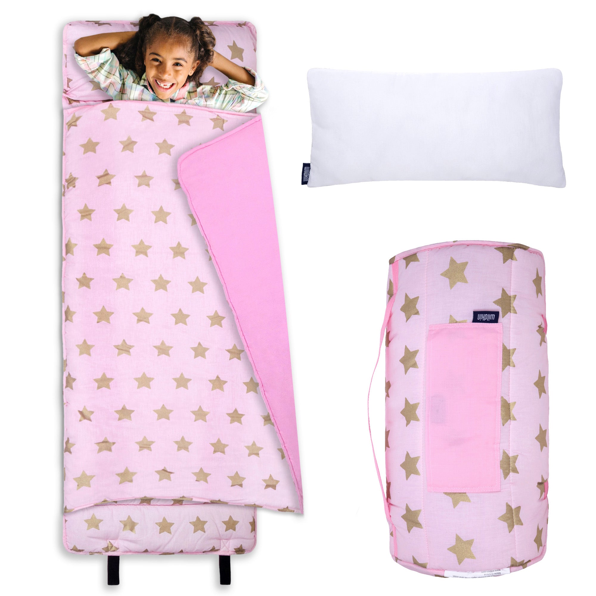 Pink and Gold Stars Original Nap Mat – Wildkin