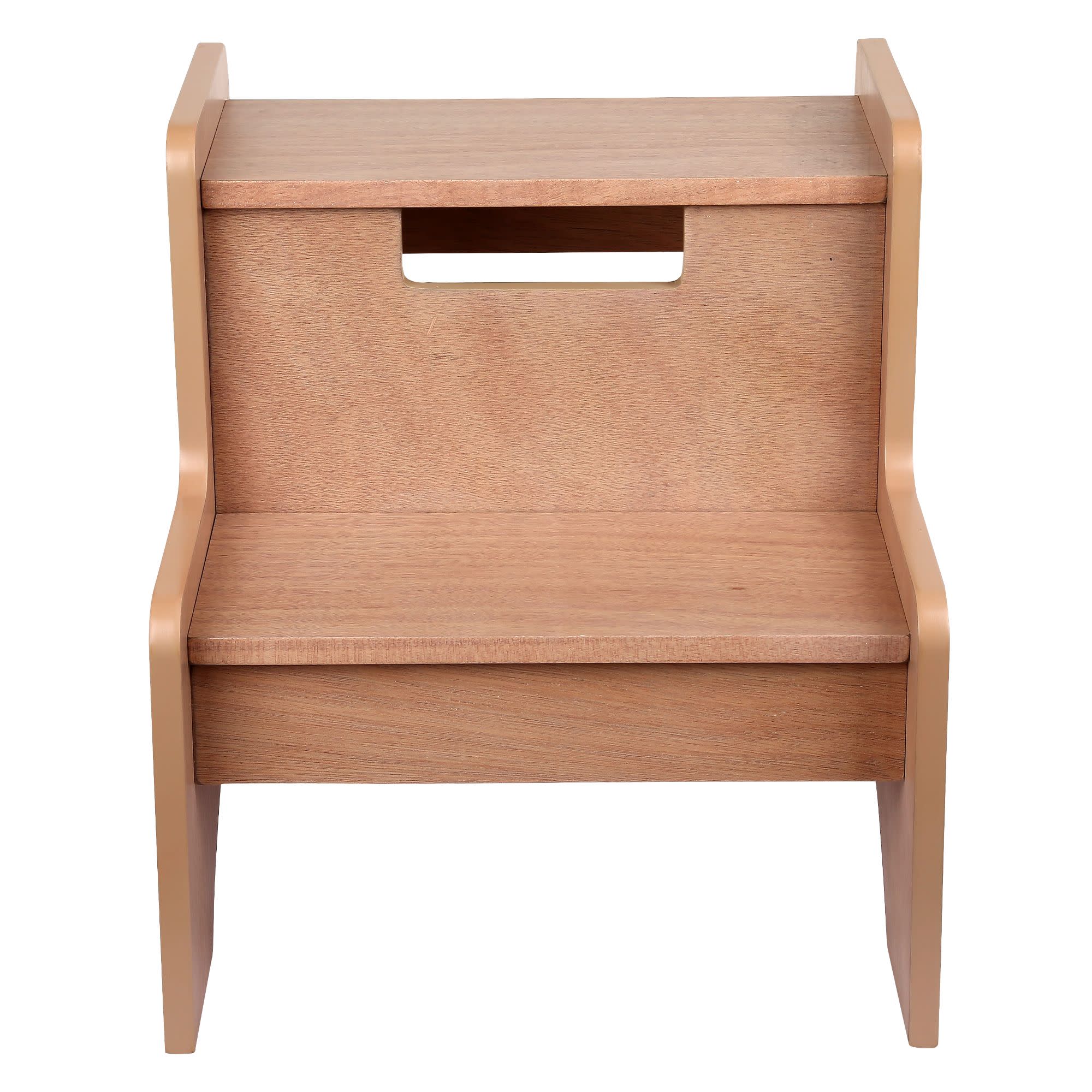 Two Step Stool - Oak Finish