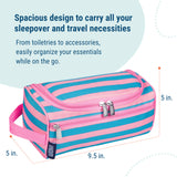 Pink Stripes Toiletry Bag