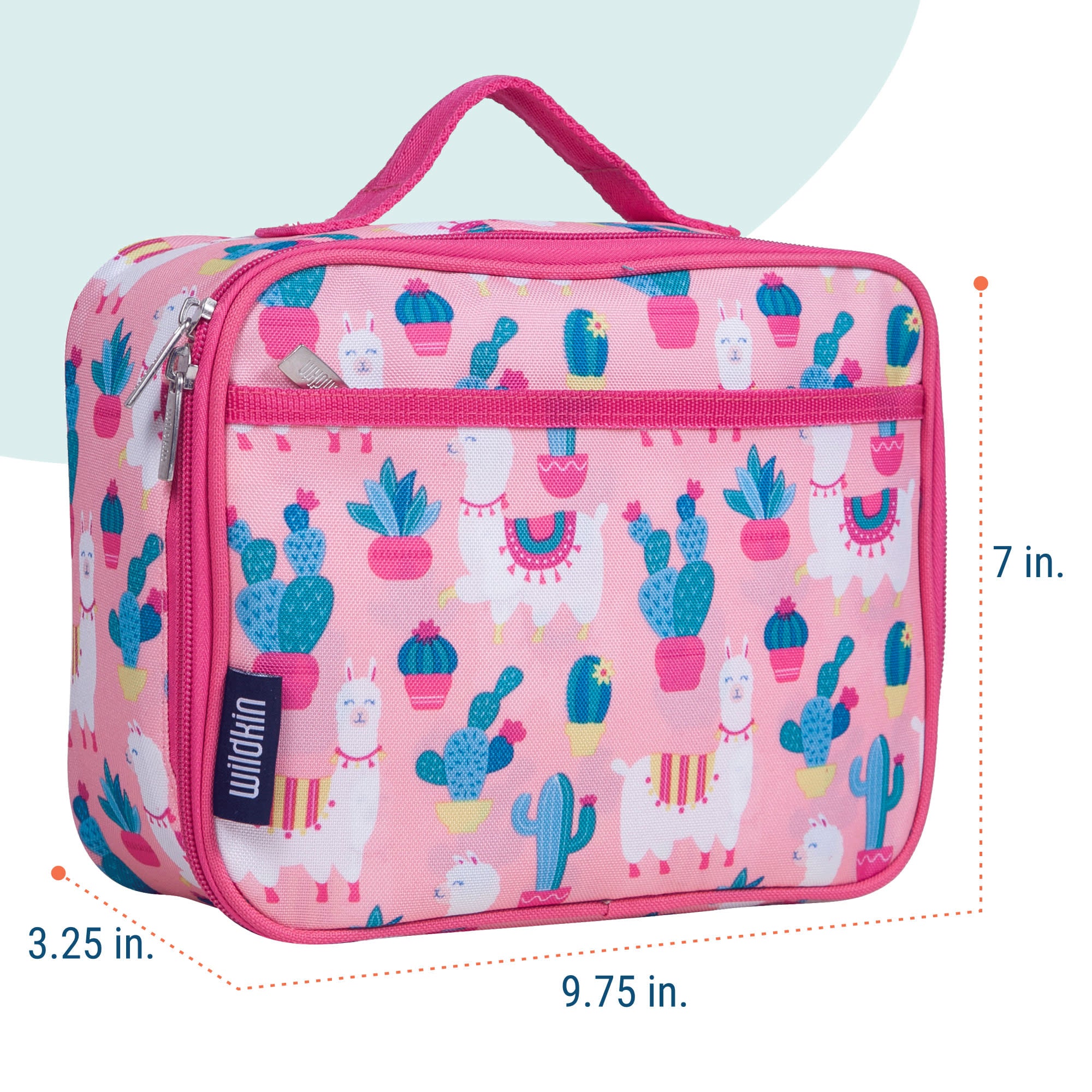 Llamas and Cactus Pink Lunch Box