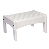 Slatted Step Stool - White