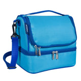 Sky Blue Two Compartment Lunch Bag