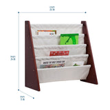 Sling Bookshelf - Cherry w/ Tan