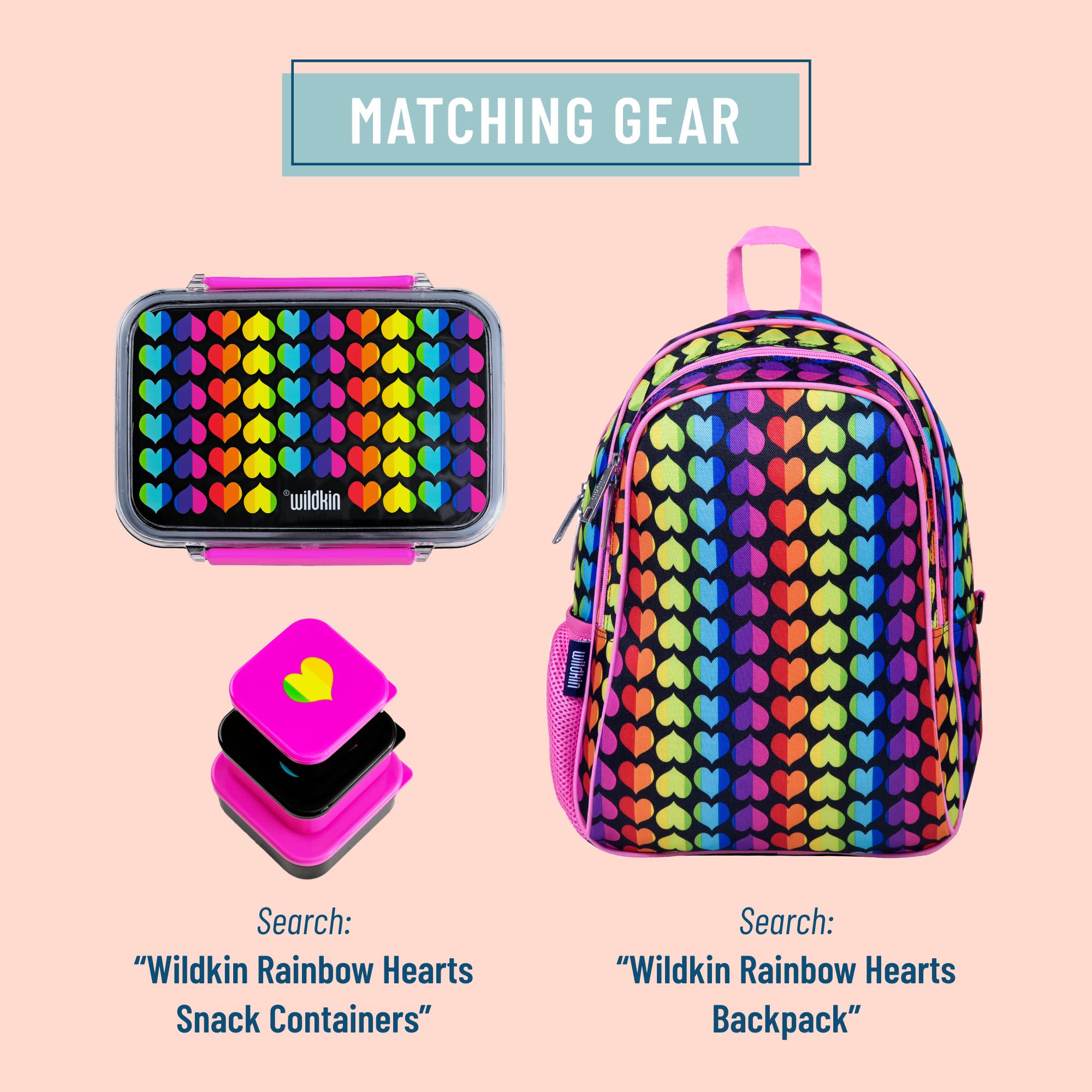 Wildkin Rainbow Hearts 16 inch Backpack