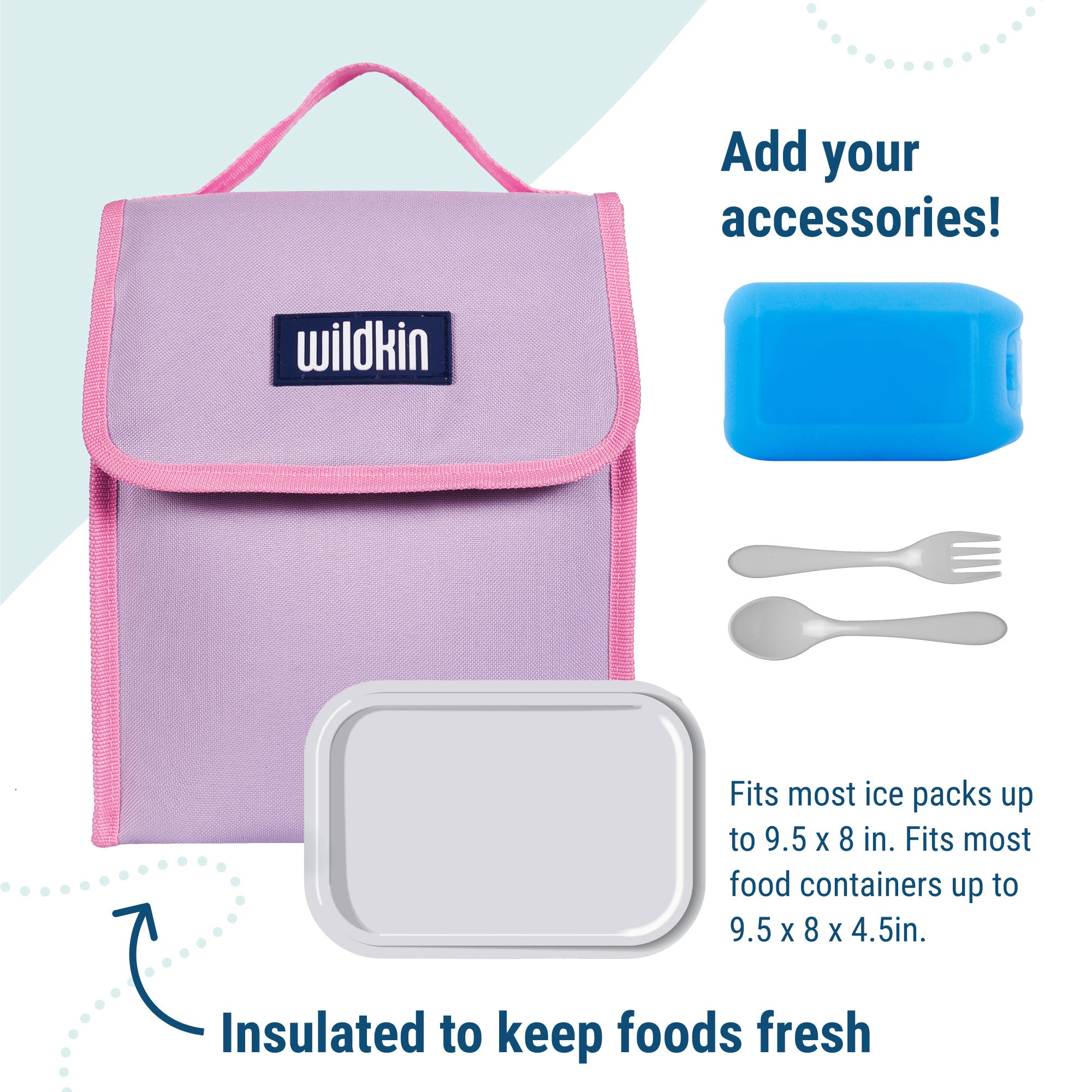 Lilac Lunch Bag