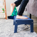 Slatted Step Stool - Navy Blue