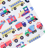 Trains, Planes & Trucks Plush Baby Blanket