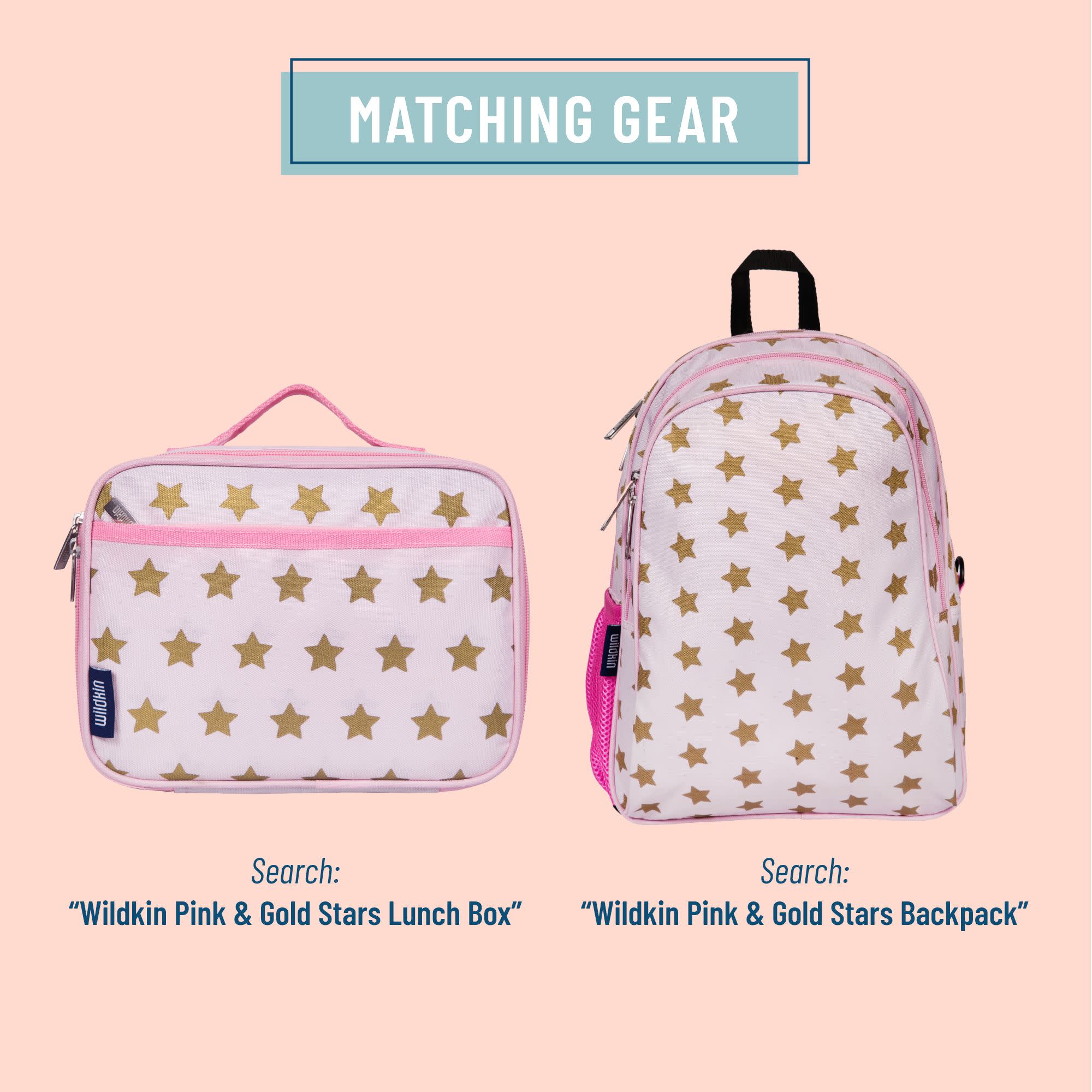 Pink and Gold Stars Weekender Duffel Bag