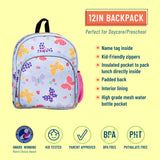 Butterfly Garden Blue 12 Inch Backpack