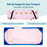 Pink and Gold Stars Modern Nap Mat