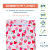 Strawberry Patch Microfiber Rest Mat Cover