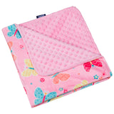 Butterfly Garden Velour Baby Blanket