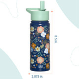 Wildflower Bloom 18 oz Steel Water Bottle