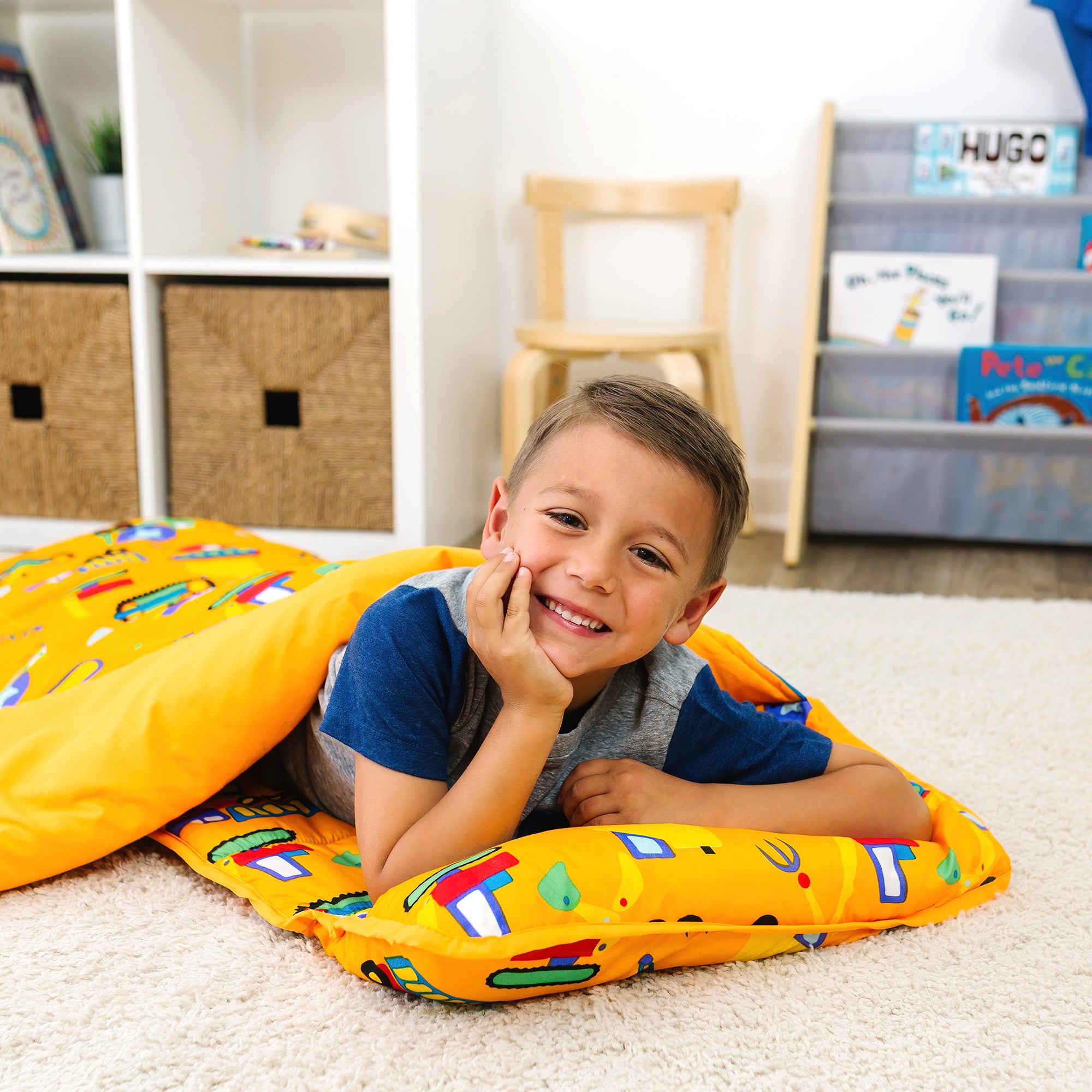 Under Construction Microfiber Kids Nap Mat